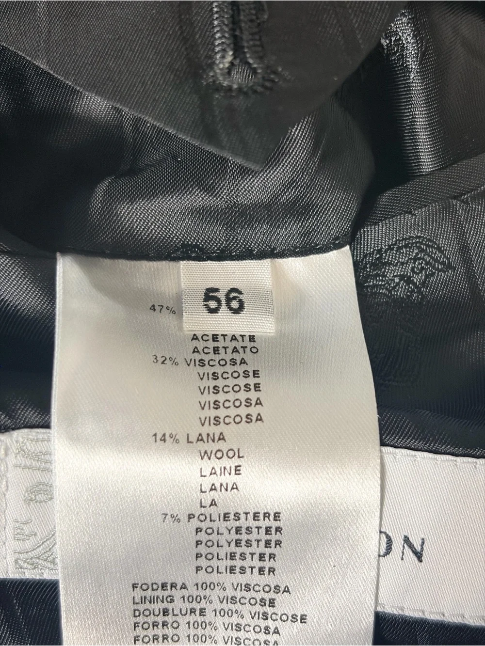Versace Collection Metallic Print Sport Coat Blazer IT 56, Fits Slim, Like US 40